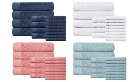 London 600GSM 100% Cotton Towel Set (16-Piece)