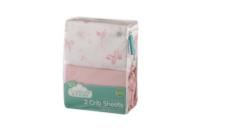 Organic Cotton Crib Fitted Sheet (2-Pack)