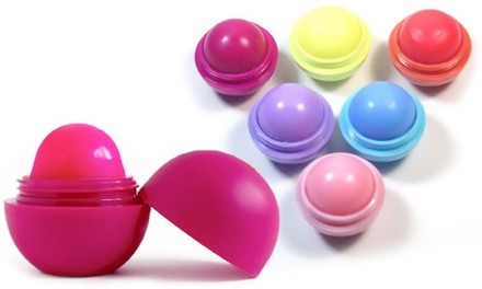 Natural Smooth Sphere Ball Lip Balm (6-Pack)