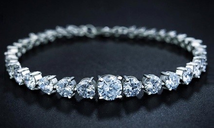 Graduated Tennis Bracelet by Elements Of Love