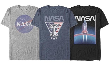 Men's Licensed NASA Space Printed Short-Sleeved Tee