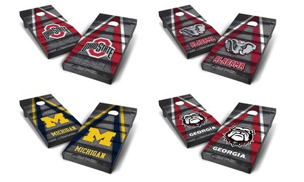 Wild Sports NCAA Vintage Triangle 2'x4' Cornhole Tailgate Toss Game