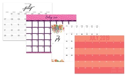 July 2019–June 2020 Desk-Pad Calendar 