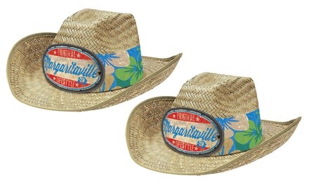 Summer Margaritaville Straw Cowboy Hat (2-Pack)