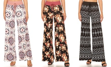 JVINI Super Soft Floral Printed Women's Palazzo Pants