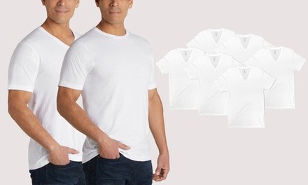 Izod Men's Tagless V-Neck or Crew Undershirts (6-Pack)