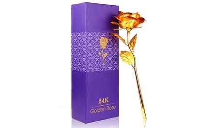 24K Gold Plated Forever Love Rose