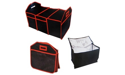 Deluxe Collapsible Trunk Organizer with Cooler