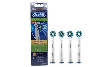 Oral-B Cross Action Replacement Brush Heads, 4 Count