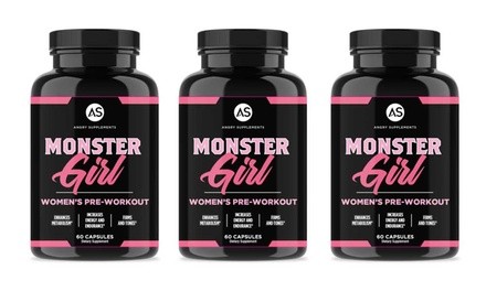Monster Girl Women's Pre-Workout Supplement (60-, 120, or 180-Count)