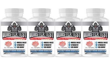 Angry Supplements Monster Test Testosterone Booster (4-Pack)