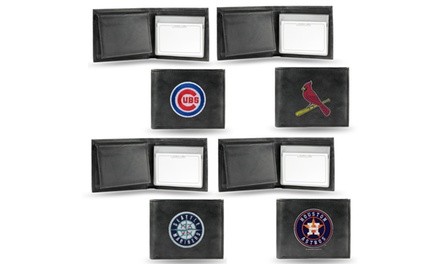 Rico Industries MLB Embroidered Leather Billfold Wallet