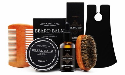 Beard Grooming & Trimming Kit for Men Care,Shaping & Growth Gift set