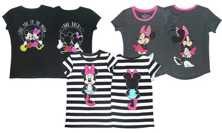 Girls Mickey and Minnie Tees