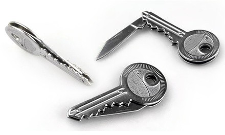 Stainless Steel Folding Pocket Knife Key Keychain