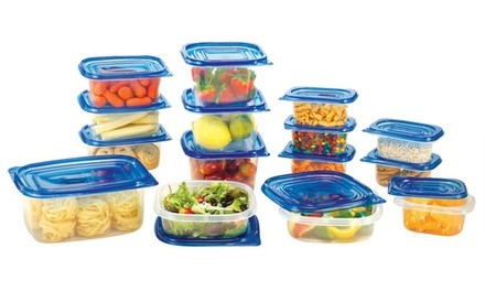 Flex Reusable Plastic Food Storage Containers with Lids (30-Piece)