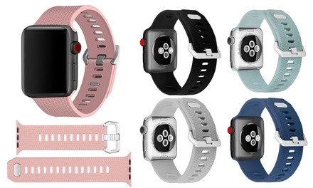 Geometric Silicone Sports Watch Band for Apple Watch 1/2/3/4/5