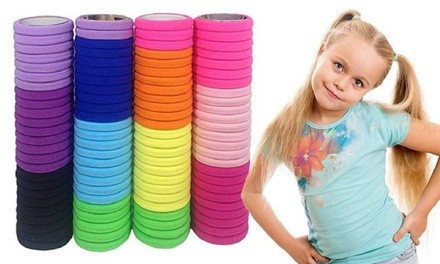 Elastic Hair Ties (100- or 200-Pack)