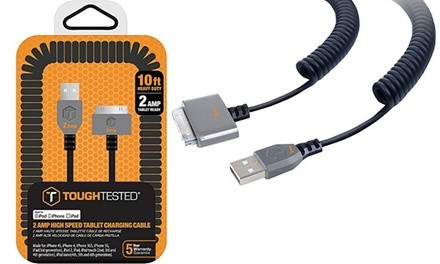 ToughTested High-Speed USB Charging Cable for iPhone, iPad, and iPod