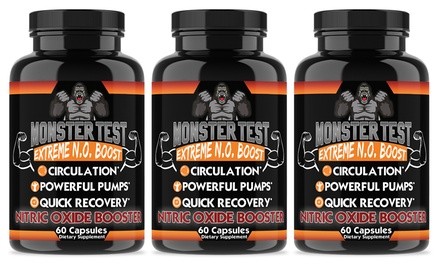 Angry Supplements Monster Test Nitric Oxide Booster (1-, 2-, or 3-Pack)