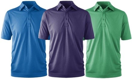 Zorrel Men's Syntrel DuraColor Heather Performance Polo (S-3XL)