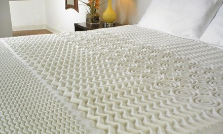 5-Zone Therapeutic Memory Foam Mattress Topper