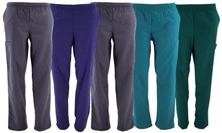 Green Town Women's Cargo Scrub Pants