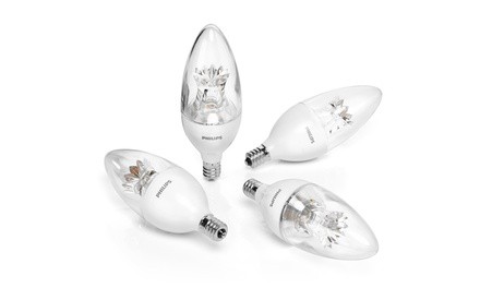 Philips 40W LED Candelabra Light Bulbs (2-, 4-, or 6-Pack)