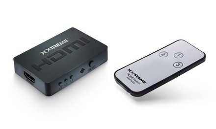 Xtreme 3-Port HDMI Switch 1080p Full HD with Remote