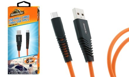 Armor All USB Type-C Sync and Charge Cable (1-, 2-, or 4-Pack)