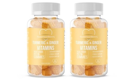 Premium Turmeric and Ginger Gummies Dietary Supplement (1- or 2-Pack)