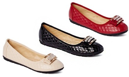 Women's Quilted Ballet Flats