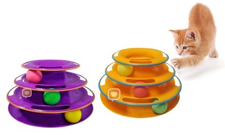 Titan's Tower Interactive Ball Toy for Cats