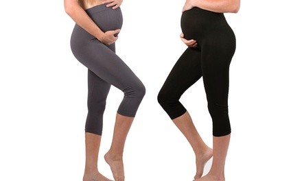 Women's Maternity Capri Leggings 