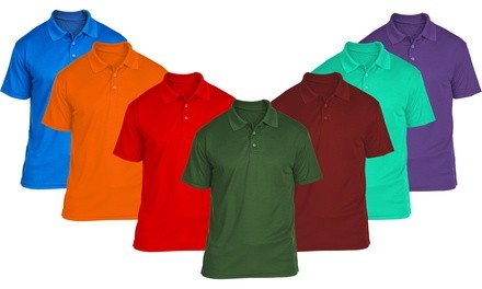 SEL Men's 3-Button Cotton Pique Polo (S-5XL)