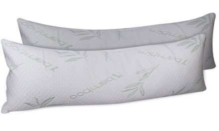 Hypoallergenic Bamboo-Blend Memory-Foam Body Pillow