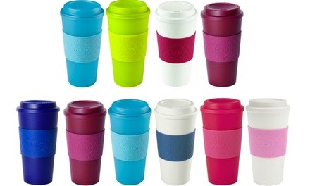 Copco Acadia Double-Wall Insulated Travel Mug with Non-Slip Sleeve (1- or 2-Pack)