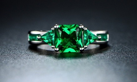 Lab-Created Emerald Ring By Peermont