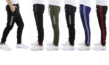 Galaxy by Harvic Men's Heavy Fleece-Lined Tech Joggers