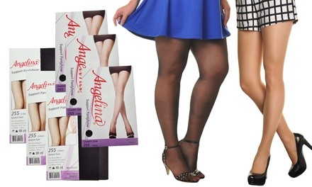 Angelina Sheer Pantyhose (6-Pack)