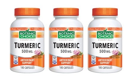 Botanic Choice Turmeric 500 mg Antioxidant Support (180-Count) (1-, 2-, or 3-Pack)