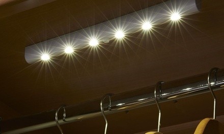Motion-Activated 6-LED Strip Light - Battery Operated (1- or 2-Pack)
