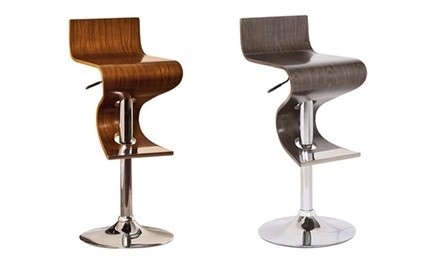 Adjustable Swivel Bar Stool with Back