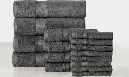 Casa Platino 100% Cotton Towel Sets (16-Piece)