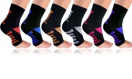 Plantar Fasciitis Compression Foot Sleeves (6-Pack)