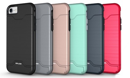 Waloo Brushed Kickstand Case for iPhones 