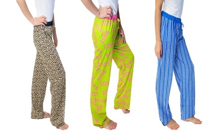 Women's Soft Cotton Pajama Sleep Pants (4-Pack)