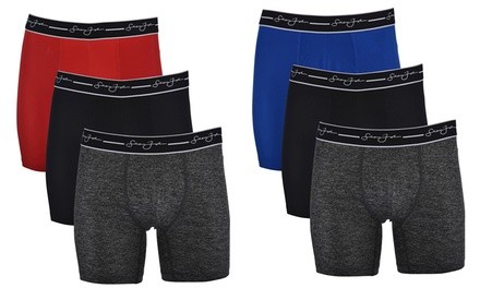 Sean John Men's Performance Athletic Boxer Briefs (6-Pack)