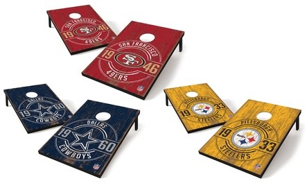 Groupon Exclusive: Wild Sports Distressed Established Team Logo 2' x 3' Cornhole Tailgate Toss