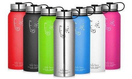 Stainless Steel Sports Water Bottle with Vacuum Insulated Double Wall